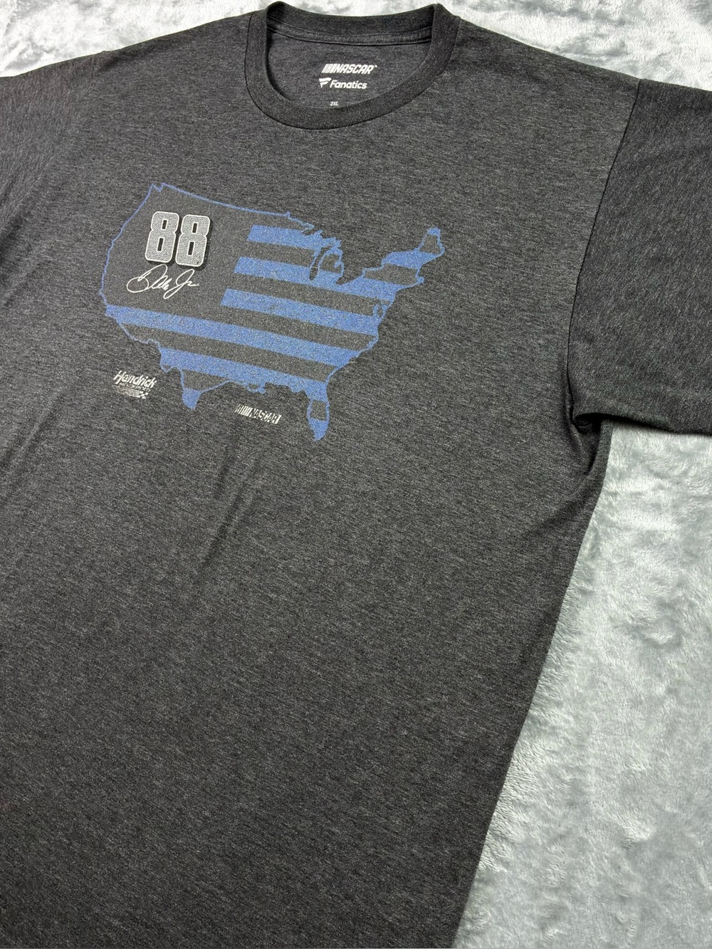 NASCAR Fanatics Dale Earnhardt Jr #88 Hendrick Motorsports T-Shirt Size 2XL Gray